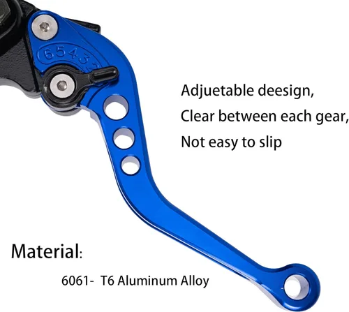 Miniatura 4 de Palanca universal de freno de motocicleta 7/8" 22mm, cilindro maestro de embrague y freno hidráulico, depósito, palanca izquierda y derecha