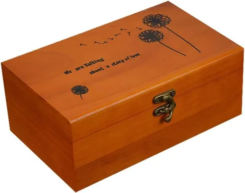 Miniatura 2 de A.Dinsenen Cesta de coser de madera/caja de coser con accesorios de kit de costura