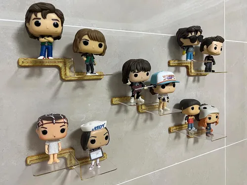 YODAR Paquete de 5 estantes organizadores de acrílico transparente para figuras Funko Pop, estante de exhibición invisible para decoración de