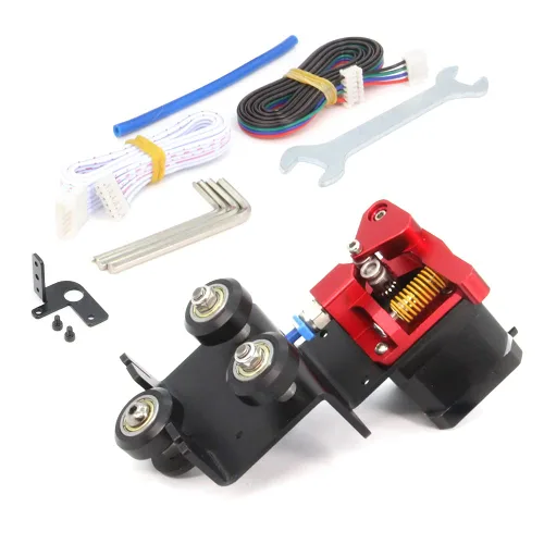 Miniatura 10 de Placa de soporte de extrusora de engranajes dual de accionamiento directo, filamentos flexibles de impresión fácil para impresora 3D Ender-3, Ender