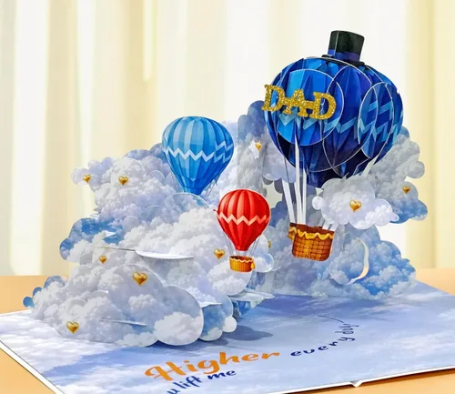 Miniatura 13 de CUTPOPUP - Impresionantes tarjetas para el día del padre, tarjetas de cumpleaños para hombres, regalos de idea 3D para él, tarjetas de cumpleaños