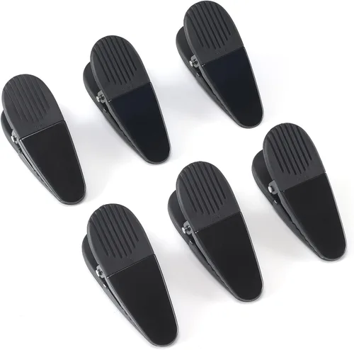 Miniatura 9 de Juego de clips magnéticos de plástico para refrigerador de 3-1/4 pulgadas de longitud, clips multiusos, juego de 6 (azul)