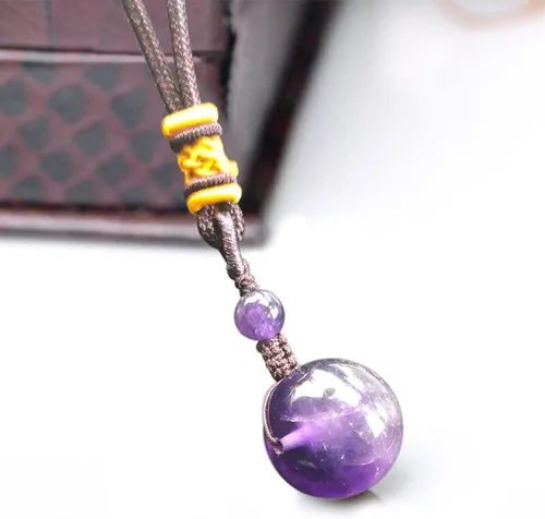 Miniatura 4 de Healing Crystals Necklace Lucky Blessing Protection Chakra Stone Pendant for Women Men Adjustable