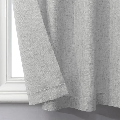 Miniatura 36 de Pitalk Cortinas de lino para café de 24 pulgadas de largo, con bolsillo trasero, plisadas, estilo bohemio, granja, cocina, cortinas para ventana