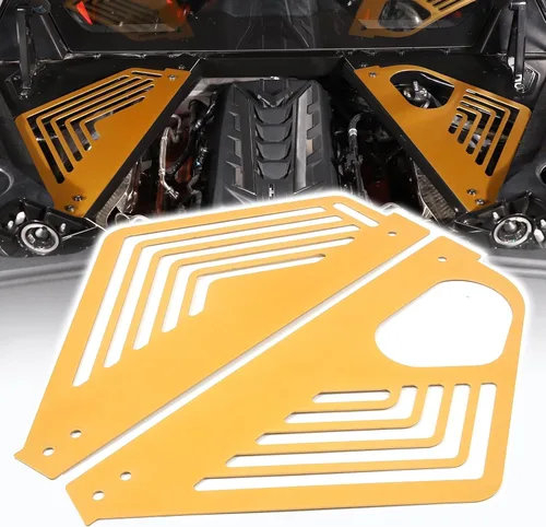 Miniatura 9 de Cubierta de panel de bahía de motor compatible con Chevrolet Corvette C8 2020-2023, cubiertas traseras de aleación de aluminio para motor izquierda