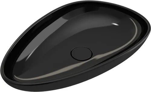 Miniatura 2 de BOCCHI Etna Vessel Arcilla refractaria 23.25 pulgadas con tapa de drenaje a juego en negro