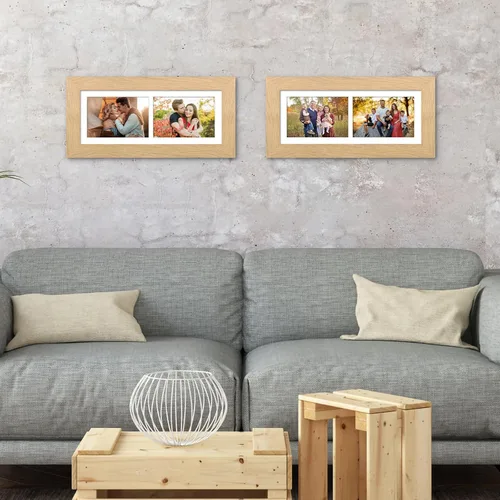Miniatura 288 de Marcos de Fotos Collage de 13.5X15.5 con 7 Aberturas para Fotos de 4X6, Marco de Fotos Múltiples con Paspartú para Decoración de Pared, Grano