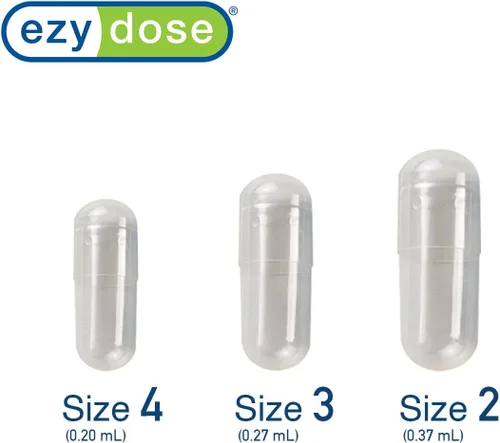 Miniatura 5 de EZY DOSE Gelatina Tamaño 2 cápsulas, cápsula de gel vacía para una fácil composición y llenado de suplementos en polvo, medicamentos y vitaminas