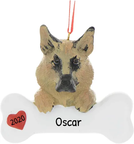 Miniatura 14 de Adornos de Navidad personalizados para perros 2024 – Adornos navideños de hueso de perro Husky para amantes de los perros, adorno de primera Navidad