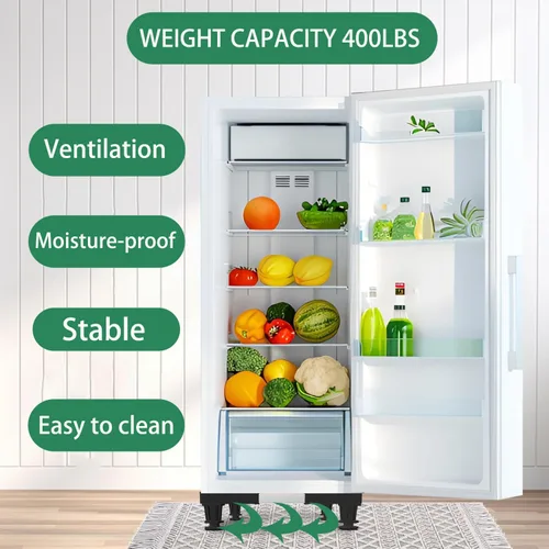 Miniatura 6 de I'SMARTMOON Soporte Mini para Nevera, Plataforma de Árbol de Navidad, Base Ajustable Elevada para Mini Refrigerador, Soporte de Pedestal, Soporte
