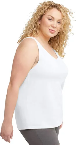 Miniatura 3 de Hanes Originals - Camiseta sin mangas de algodón para mujer, ajuste relajado, sin mangas, talla extragrande