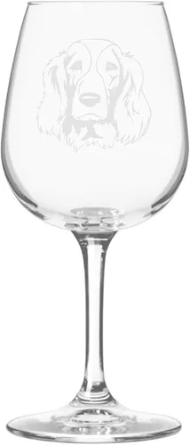 Miniatura 575 de Copa de vino de 12.75 onzas con diseño de perro grabado