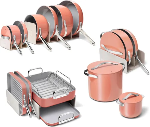 Miniatura 11 de Caraway Juego de utensilios de cocina de cerámica antiadherente (12 piezas) ollas, sartenes, tapas y almacenamiento de cocina, sin PFAS ni PFOA