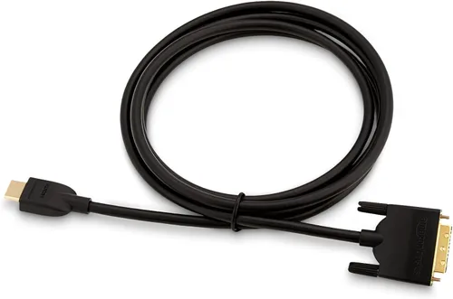 Miniatura 5 de Amazon Basics - Cable adaptador HDMI a DVI (macho), bidireccional 1080P, 1.8 m/6 pies, chapado en oro, fácil de instalar, paquete individual