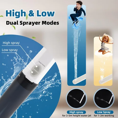 Miniatura 2 de Hibbent Bidé portátil para viajes, rociador eléctrico de mano de alta presión, bidé de viaje recargable para mujeres y hombres, limpieza de higiene