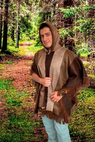 Miniatura 5 de Poncho de alpaca súper cómodo