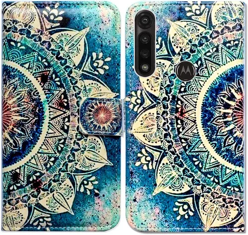 Miniatura 23 de Bcov Funda para Moto G Power 2020, Motorola G Power, funda de piel con tapa y soporte para ranura para tarjeta y soporte para Motorola Moto G Power