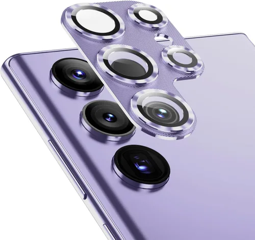 Miniatura 13 de Korecase Diseñado para Samsung Galaxy S23 Ultra Protector de lente de cámara Película de lente de vidrio templado, cubierta de cámara de metal