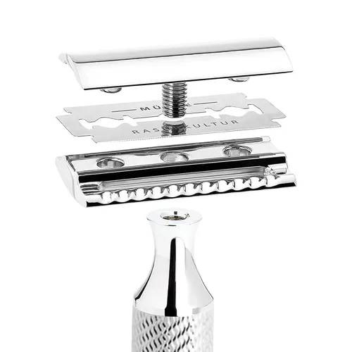 Miniatura 5 de MÜHLE Maquinilla de afeitar de seguridad tradicional R89 de doble filo (peine cerrado) Perfecta para uso diario Afeitado cerrado y suave