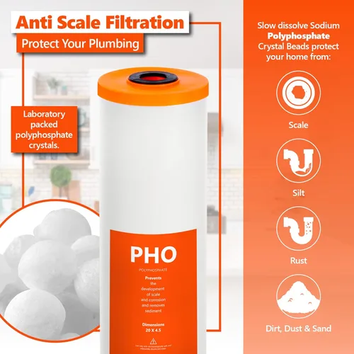 Miniatura 2 de Express Water Juego de filtros antiincrustaciones para toda la casa, kit de repuesto de acondicionador de agua de filtración de 3 etapas, Filtro