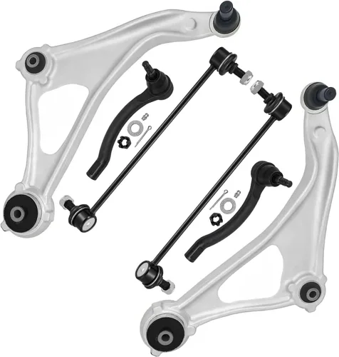 Miniatura 114 de Detroit Axle - Kit de brazos de control de extremo delantero 4WD para Ford 04-08 F-150, 06-08 Lincoln Mark LT, 4 extremos de barra de acoplamiento