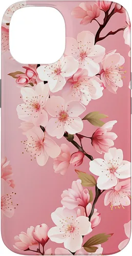 Miniatura 4 de Funda para iPhone 15 Pro Max Japón Pink Flower Sakura Florist Anime Cherry Blossom