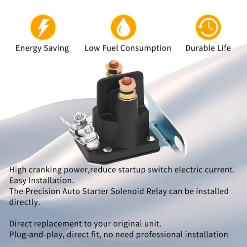 Miniatura 7 de Relé solenoide de arranque 2410437 compatible con Polaris ATP 330 500 Magnum 330 Scrambler 500 Sportsman 400 600 700 800 Trail Boss 330 2005 Ranger