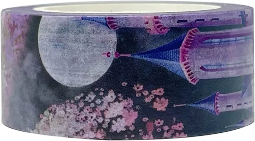 Miniatura 9 de allydrew Cinta adhesiva Washi de hermosos paisajes, 0.591 in x 32.8 ft, veleros y gaviotas