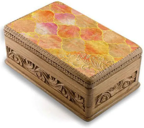 Miniatura 2 de CrafTreat Papel de decoupage marroquí A4 (8.3 x 11.7 pulgadas), 8 hojas de papel geométrico festivo impreso para muebles, álbumes de recortes