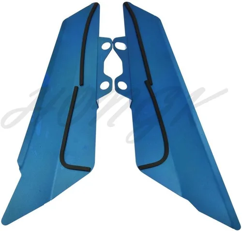 Miniatura 6 de HONGK - Placa de cubierta del panel lateral de carenado lateral izquierdo y derecho compatible con Kawasaki Z900 2017 Aluminio Azul [B07B4S9FLZ]