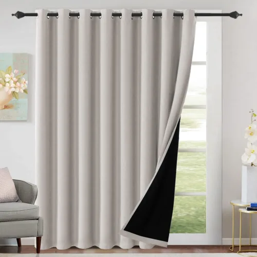 Miniatura 28 de H.VERSAILTEX Cortinas 100% de opacidad para dormitorio, con aislamiento térmico, cortinas opacas completas para sala de estar, cortinas de ventana