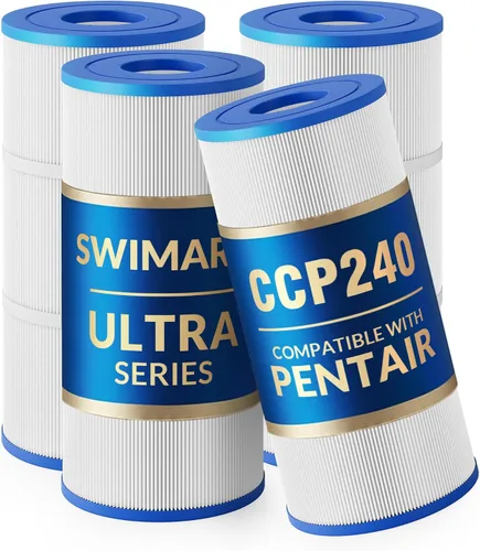 Cartuchos de Filtro para Piscina CCP240 Mejorados de 5 oz, Compatibles con Pentair Clean & Clear Plus 240 (#160310), Reemplaza OEM 178569, R173572,