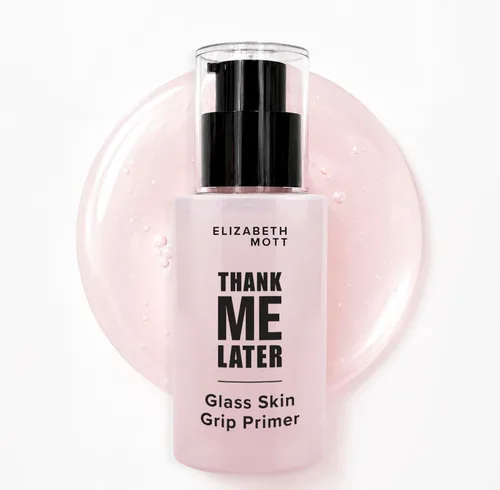 Miniatura 15 de Elizabeth Mott Thank Me Later - Prebase de maquillaje matificante para control de brillo y grasa, minimiza los poros, oculta líneas finas y arrugas