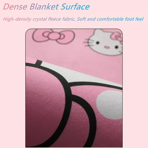 Miniatura 3 de SOFPRO Alfombra Pasillo Lavable Rosa 2' 8" x 5' 3" Patrón Lindo de Cara de Gatito de Caricatura Alfombras de Área Antideslizantes Alfombra Kawaii