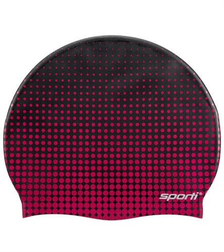 Miniatura 44 de Sporti Gorra de natación de silicona con diseño gráfico con altura de 7.6 pulgadas, apertura de 7.5 pulgadas, gorra de natación antideslizante
