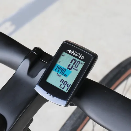Miniatura 5 de CATEYE AirGPS - Computadora de bicicleta recargable por USB - Computadora de ciclismo GPS con Bluetooth ANT+, velocímetro de bicicleta GPS, montaje