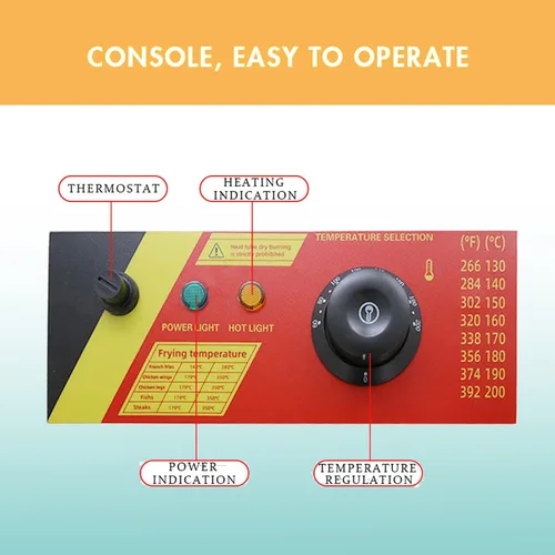 Miniatura 4 de Freidora eléctrica comercial de 24L de acero inoxidable con queso coreano para perros calientes, máquina de freír mozzarella con ganchos, freidora