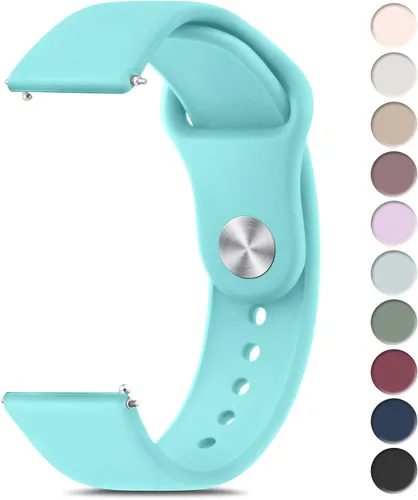 Miniatura 15 de Meliya Correas de reloj de 0.866 in de liberación rápida, correas de repuesto deportivas de silicona suave para hombres y mujeres