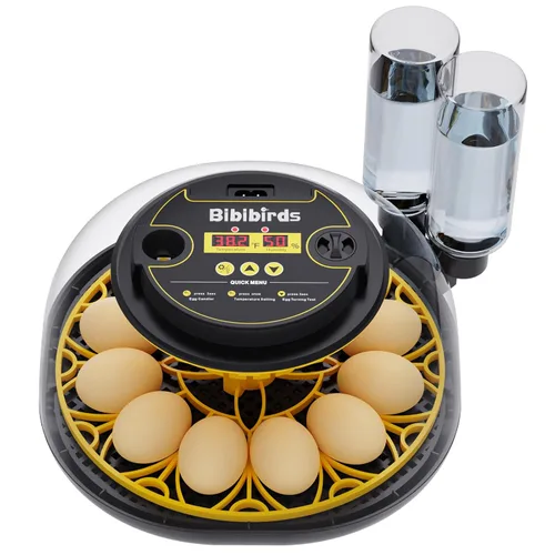 Incubadoras para incubar huevos con giro automático de huevos y pantalla de humedad, control de temperatura, llenado automático de agua, vela,