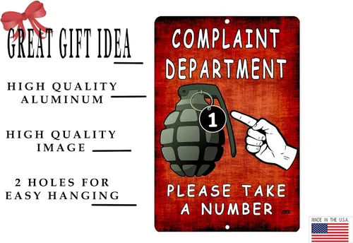 Miniatura 2 de Rogue River Tactical Divertido sarcástico metal estaño tienda al por menor signo comercial decoración de pared hombre cueva bar queja