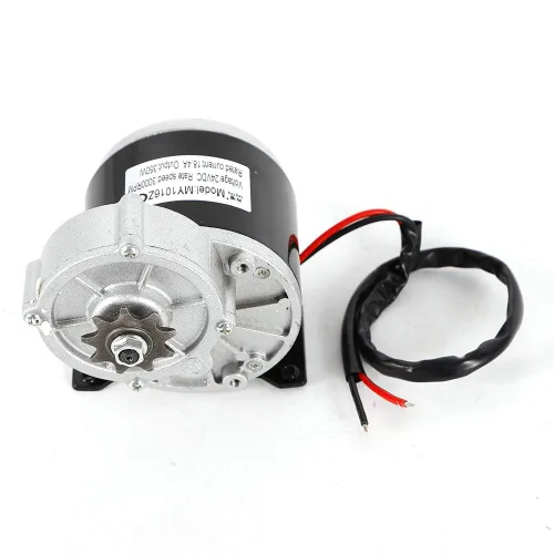 Miniatura 5 de Motor eléctrico de 24 V 350 W para bicicleta Scooter MY1016Z3 Reducción de engranajes con piñón de 9 dientes (24 V 350 W, 1)