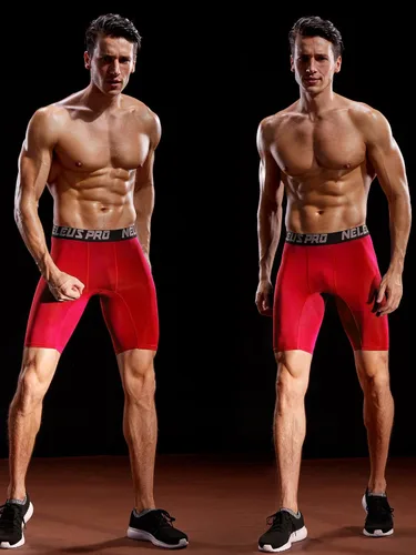 Miniatura 14 de NELEUS Paquete de 3 pantalones cortos de compresión para hombre