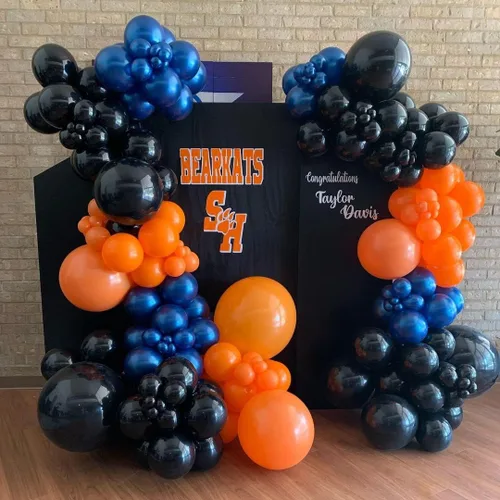 Miniatura 4 de Kit de arco de 84 globos negros, globos de látex negro mate de 5 pulgadas, 12 pulgadas, 18 pulgadas para cumpleaños, baby shower, boda