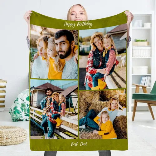Miniatura 27 de EAQ Manta personalizada con collage de imágenes, es una manta personalizada para niños, adultos, familia, recuerdo, regalo