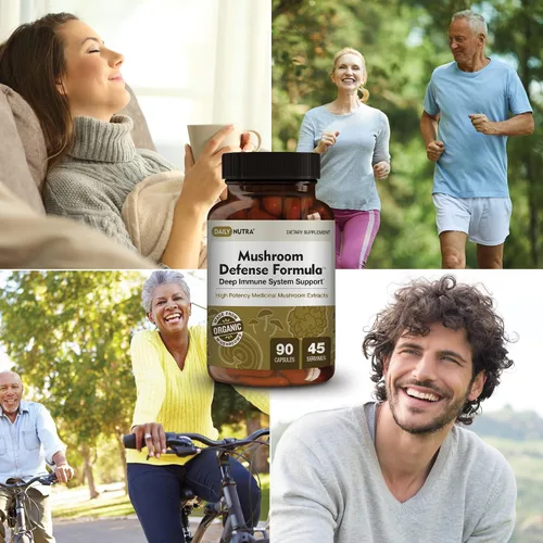 Miniatura 7 de DailyNutra Fórmula de defensa de hongos - Suplemento de apoyo inmunológico Hongos orgánicos, agua caliente extraída - Reishi, Chaga, Maitake