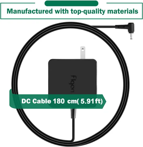 Miniatura 2 de Cargador de 45W 2.37A compatible con Asus E510 E406M E410M L510MA TM420I M712D S512D S413D UX431 UX434 R424D UX462 Q407I R409J F515JA M55JA 15UA F5