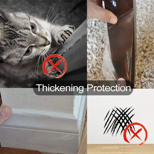 Miniatura 6 de KEBE Protector de arañazos para puerta, protege la pared de tus muebles con una cubierta transparente de alta calidad resistente para arañazos