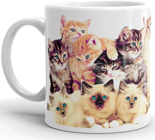 Miniatura 2 de Bonita taza de cerámica para gatos, regalo de taza de café, gran regalo para amantes de los gatos, gatos, mamá, papá, jefe, compañero de trabajo