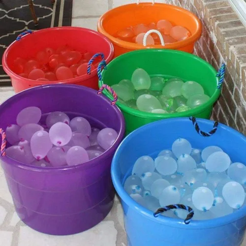 Miniatura 5 de Kit de recambio de globos de agua de 1000 piezas para deportes acuáticos, lucha acuática + 3 herramientas de recarga