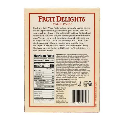 Miniatura 2 de Liberty Orchards, Fruit Delights Value Pack - Surtido de dulces veganos masticables - 8 onzas
